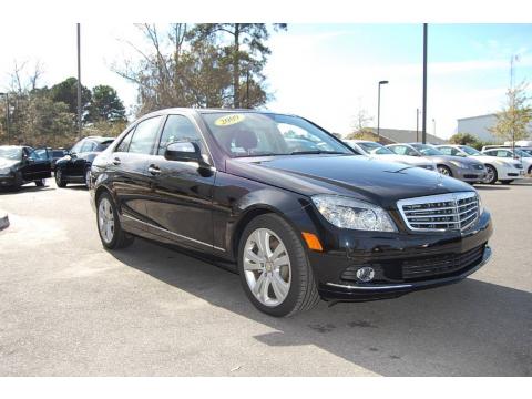Black Mercedes-Benz C 300 Luxury.  Click to enlarge.