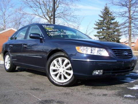 Venetian Blue Metallic Hyundai Azera Limited.  Click to enlarge.