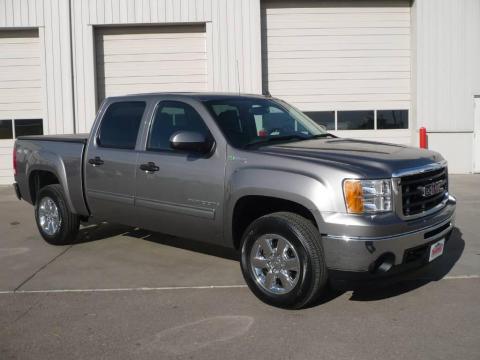 Steel Gray Metallic GMC Sierra 1500 Hybrid Crew Cab 4x4.  Click to enlarge.