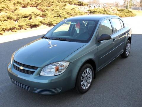 Silver Moss Metallic Chevrolet Cobalt LS Sedan.  Click to enlarge.