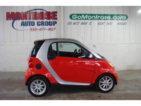 Rally Red Smart fortwo passion coupe.  Click to enlarge.