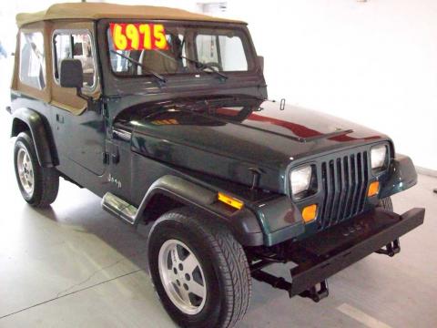 Hunter Green Metallic Jeep Wrangler S 4x4.  Click to enlarge.