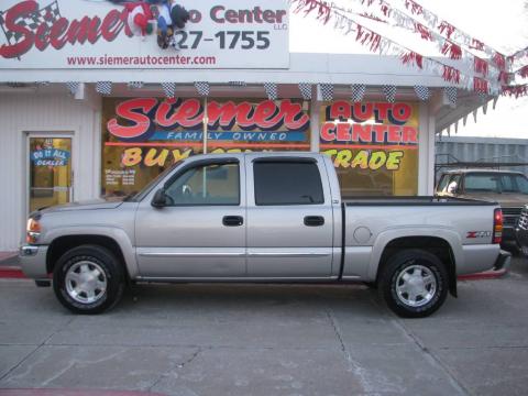 Silver Birch Metallic GMC Sierra 1500 SLT Crew Cab 4x4.  Click to enlarge.