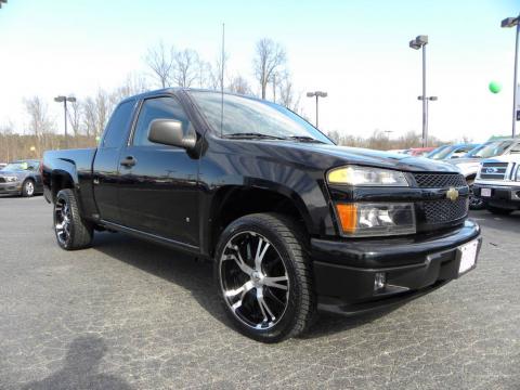 Black Chevrolet Colorado LS Extended Cab.  Click to enlarge.