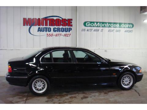 Jet Black BMW 5 Series 528i Sedan.  Click to enlarge.