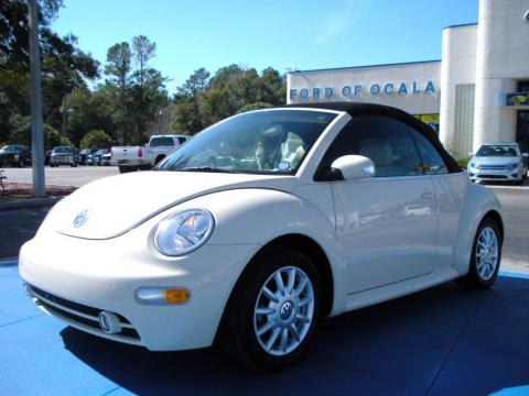 Harvest Moon Beige Volkswagen New Beetle GLS Convertible.  Click to enlarge.