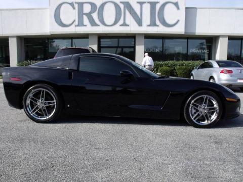 Black Chevrolet Corvette Coupe.  Click to enlarge.