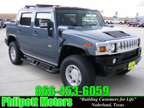 Slate Blue Metallic Hummer H2 SUT.  Click to enlarge.