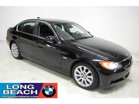 Jet Black BMW 3 Series 335i Sedan.  Click to enlarge.