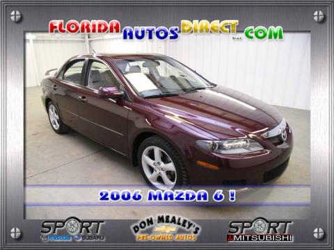 Black Cherry Mica Mazda MAZDA6 i Sedan.  Click to enlarge.