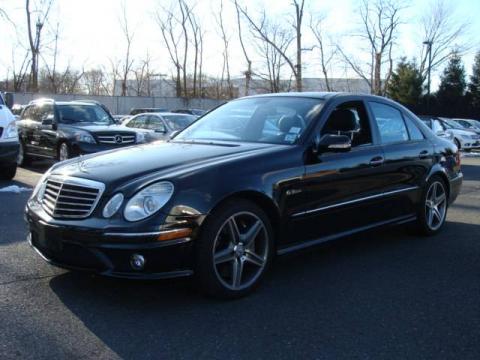 Black Mercedes-Benz E 63 AMG Sedan.  Click to enlarge.