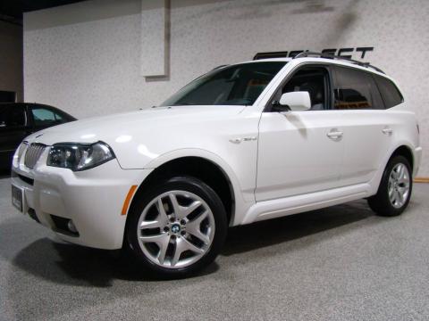Alpine White BMW X3 3.0si.  Click to enlarge.