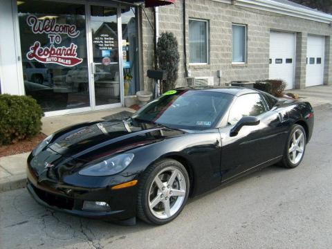 Black Chevrolet Corvette Coupe.  Click to enlarge.
