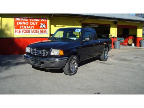 Deep Wedgewood Blue Metallic Ford Ranger XL SuperCab.  Click to enlarge.
