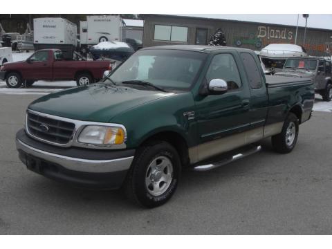 Amazon Green Metallic Ford F150 XLT Extended Cab.  Click to enlarge.