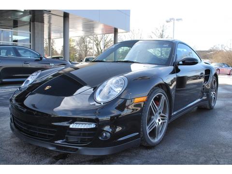 Black Porsche 911 Turbo Coupe.  Click to enlarge.