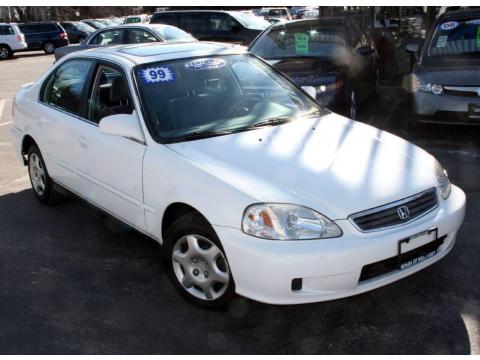 Taffeta White Honda Civic LX Sedan.  Click to enlarge.