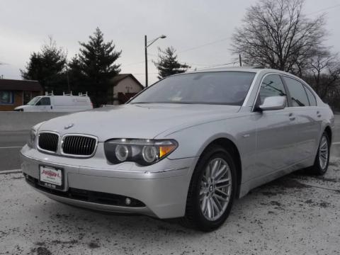 Titanium Silver Metallic BMW 7 Series 745Li Sedan.  Click to enlarge.