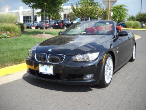Black Sapphire Metallic BMW 3 Series 328i Convertible.  Click to enlarge.