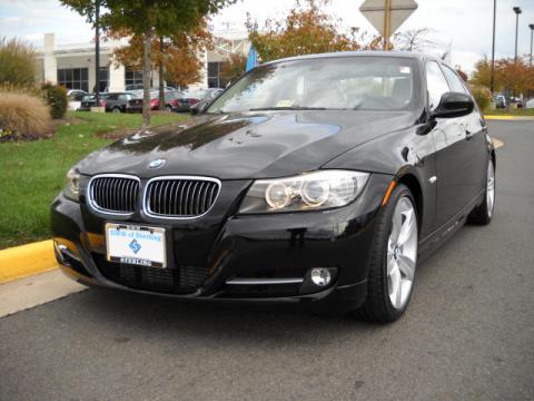 Jet Black BMW 3 Series 335i Sedan.  Click to enlarge.