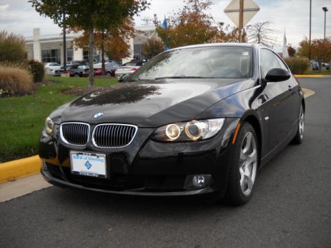 Jet Black BMW 3 Series 328i Coupe.  Click to enlarge.