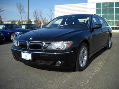 Jet Black BMW 7 Series 750Li Sedan.  Click to enlarge.