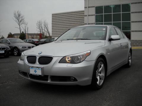 Titanium Silver Metallic BMW 5 Series 530i Sedan.  Click to enlarge.