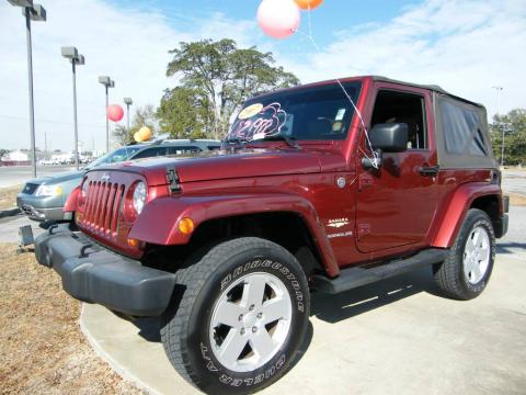 Red Rock Crystal Pearl Jeep Wrangler Sahara 4x4.  Click to enlarge.