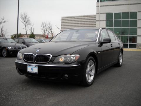 Jet Black BMW 7 Series 750Li Sedan.  Click to enlarge.