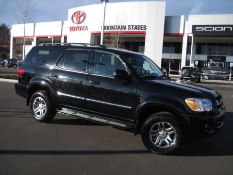 Black Toyota Sequoia SR5 4WD.  Click to enlarge.