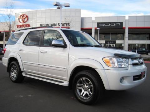 Super White Toyota Sequoia Limited 4WD. Click to enlarge. Super White Toyota Sequoia Limited 4WD. Click to enlarge.