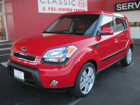 Molten Red Kia Soul Sport.  Click to enlarge.