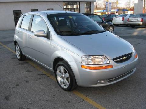 Cosmic Silver 2006 Chevrolet Aveo LT Hatchback with Charcoal interior Cosmic 