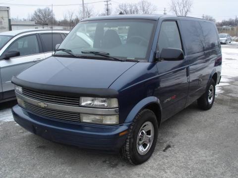 Medium Cadet Blue Metallic Chevrolet Astro Cargo Van.  Click to enlarge.