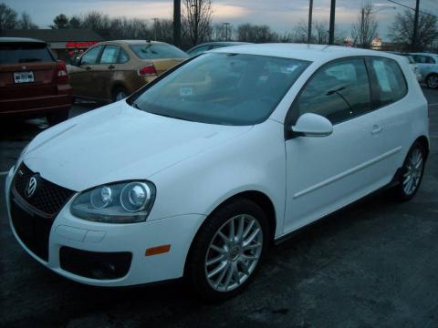 Candy White Volkswagen GTI 2 Door.  Click to enlarge.