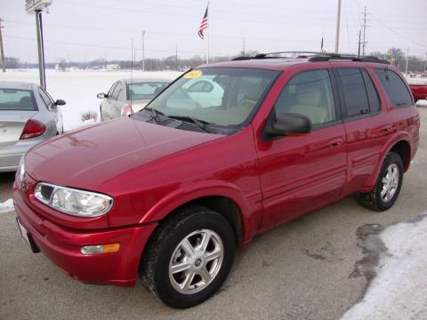 Jewelcoat Red Oldsmobile Bravada AWD.  Click to enlarge.