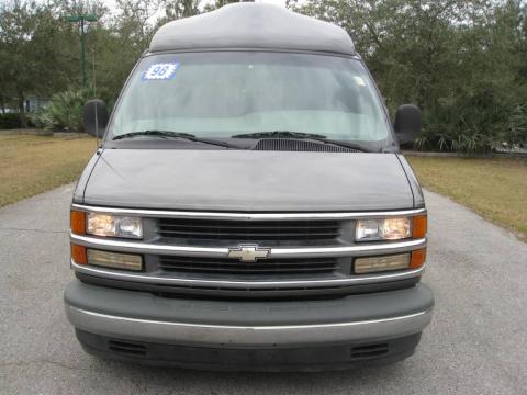 Medium Storm Grey Metallic Chevrolet Chevy Van G10 Passenger Conversion.  Click to enlarge.