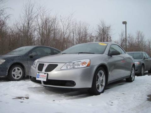 Liquid Silver Metallic Pontiac G6 GT Convertible.  Click to enlarge.