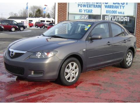 Galaxy Gray Mica Mazda MAZDA3 i Sport Sedan.  Click to enlarge.
