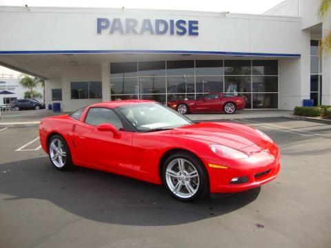 Torch Red Chevrolet Corvette Coupe.  Click to enlarge.