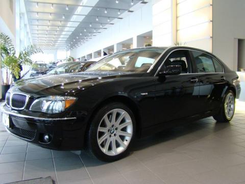 Jet Black BMW 7 Series 750Li Sedan.  Click to enlarge.