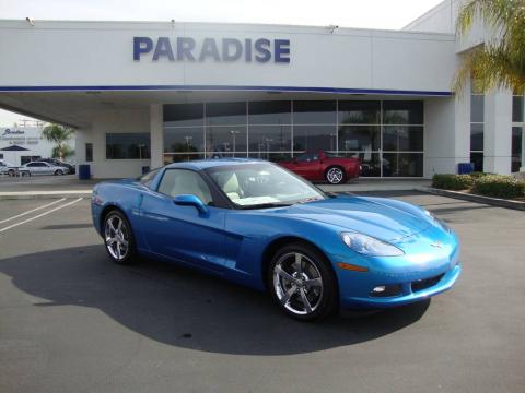 Jetstream Blue Metallic Chevrolet Corvette Coupe.  Click to enlarge.