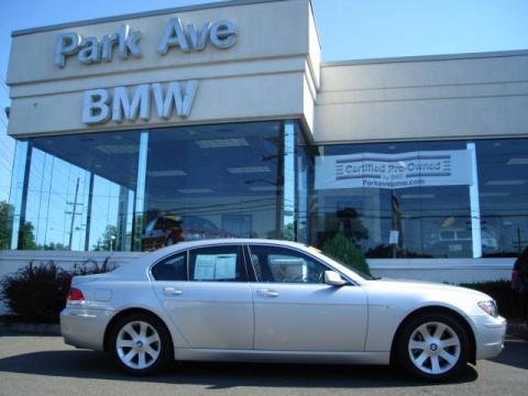 Titanium Silver Metallic BMW 7 Series 750i Sedan.  Click to enlarge.