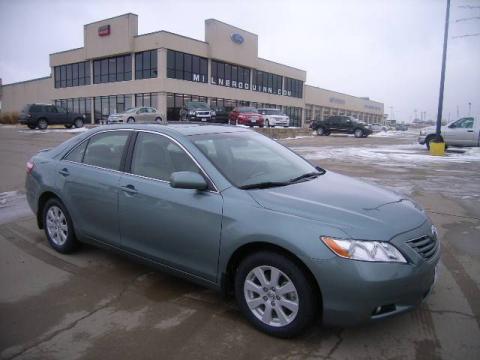 Aloe Green Metallic Toyota Camry XLE V6.  Click to enlarge.
