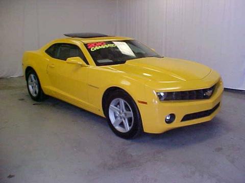 Rally Yellow Chevrolet Camaro LT Coupe.  Click to enlarge.