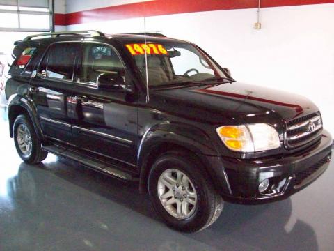 Black Toyota Sequoia Limited.  Click to enlarge.