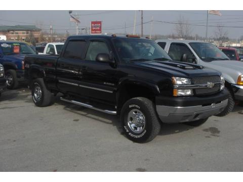 Black Chevrolet Silverado 2500HD LS Crew Cab 4x4.  Click to enlarge.
