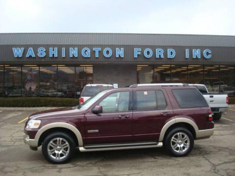 Dark Cherry Metallic Ford Explorer Eddie Bauer 4x4.  Click to enlarge.