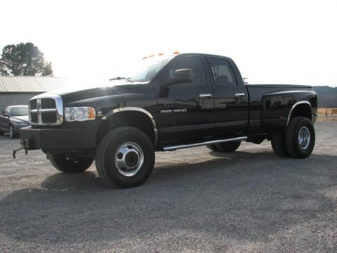 Black Dodge Ram 3500 SLT Quad Cab 4x4 Dually. Click to enlarge. Black Dodge Ram 3500 SLT Quad Cab 4x4 Dually. Click to enlarge.