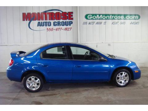 Electric Blue Pearlcoat Dodge Neon SXT.  Click to enlarge.